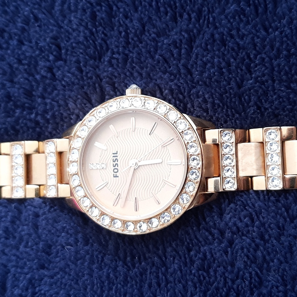 Rose Gold Fossil Watch